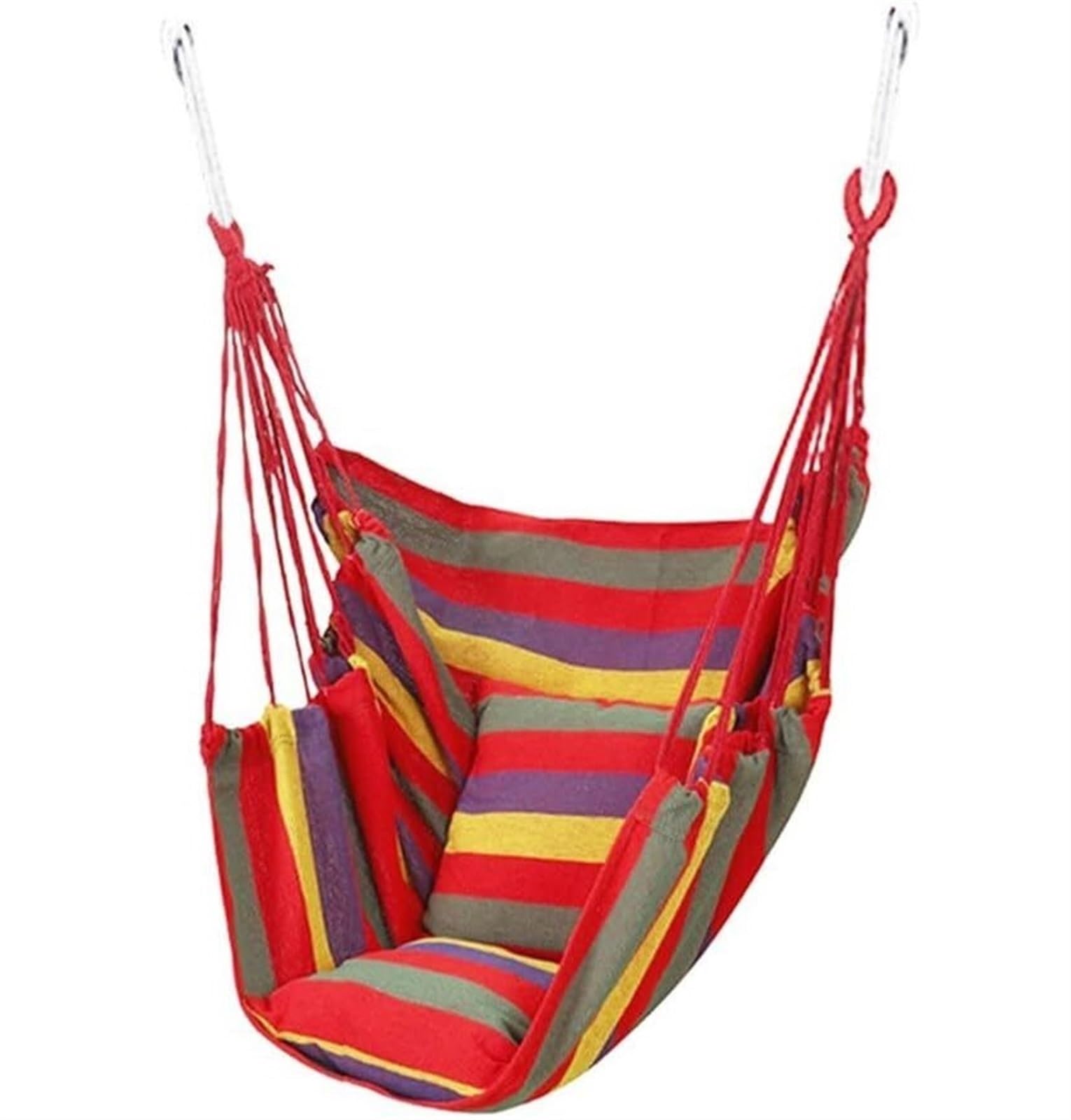 Hamaca Colgante, Hammock 39.4 * 51.2 En Hamacas Ligeras De La Lona del Paracaídas Asamblea Fácil Portátil Las Solas para Interior Hamaca de Viaje(B)