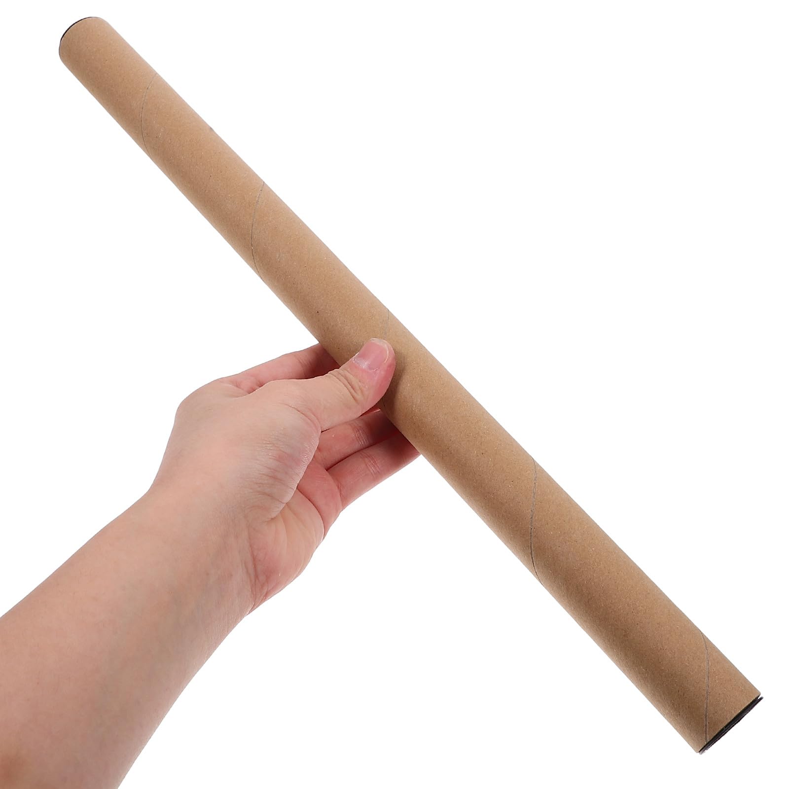 Lot de 10 Tubes à Affiches en Papier Kraft 1,5 x 12 Pouces Rigide pour Transport Posters