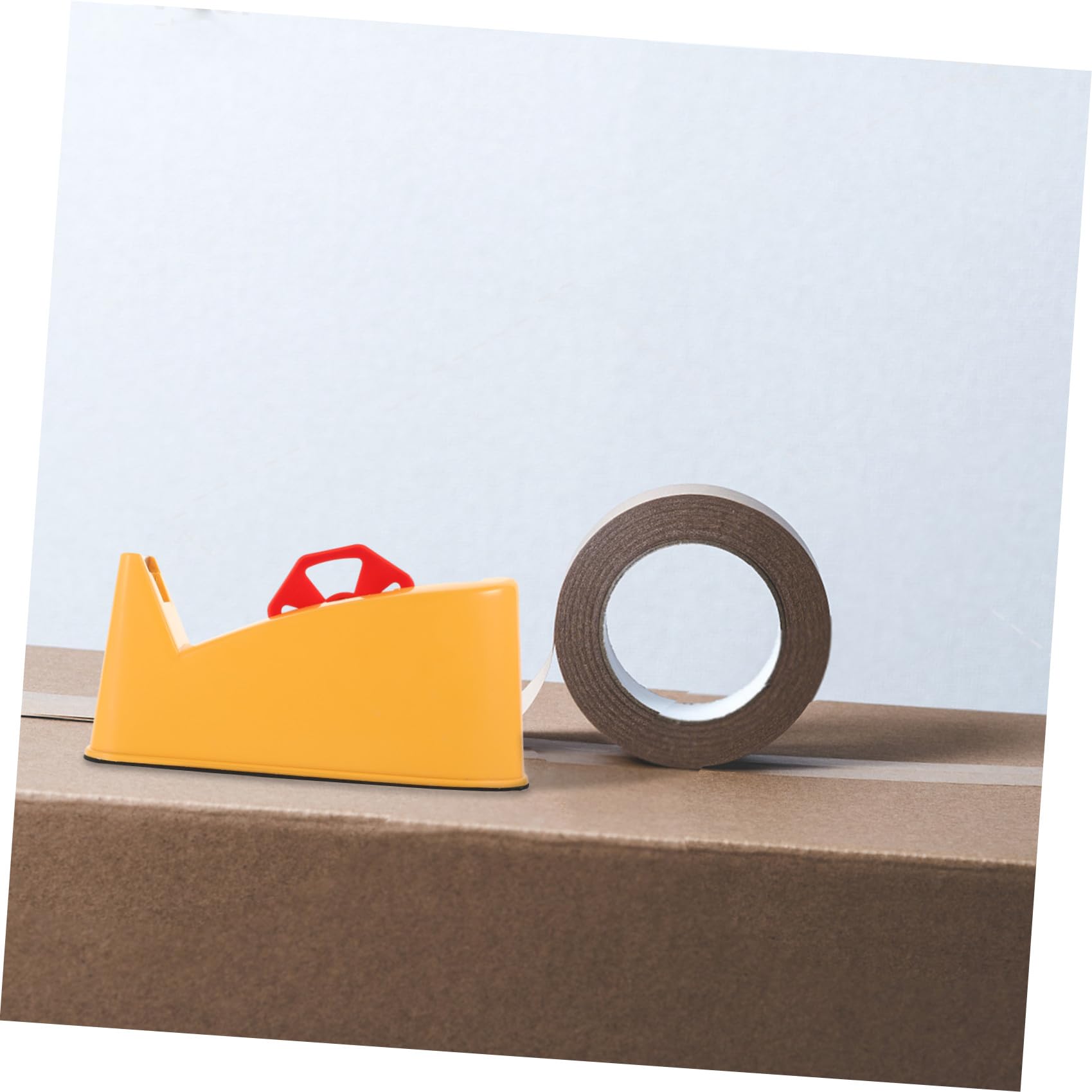 Manual Kartonverpackungsgerät mit Metall Klebebandschneider Rostfrei Ergonomisch Langlebig für Büro und Zuhause Praktische Handbedienung Farblich Sortiert Zufällige Farbe