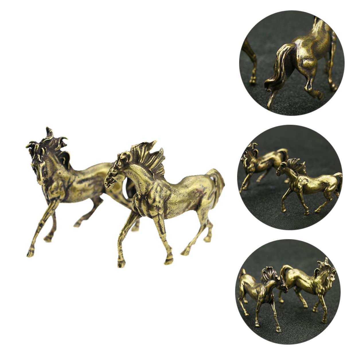 Mini-Kupfer-Spatz Statue – Vintage Messingvogel, Feng-Shui-Deko Für Schreibtisch & Regal