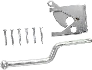 Uonlytech Fence Hinge Heavy Duty Hinges Pocket Door Lock Self Closing Door Hinge Pool Gate Fence Gate Heavy Duty Gate Double Gate Latch Gate Latches for Wooden Gates Pool Gate Latch Silver