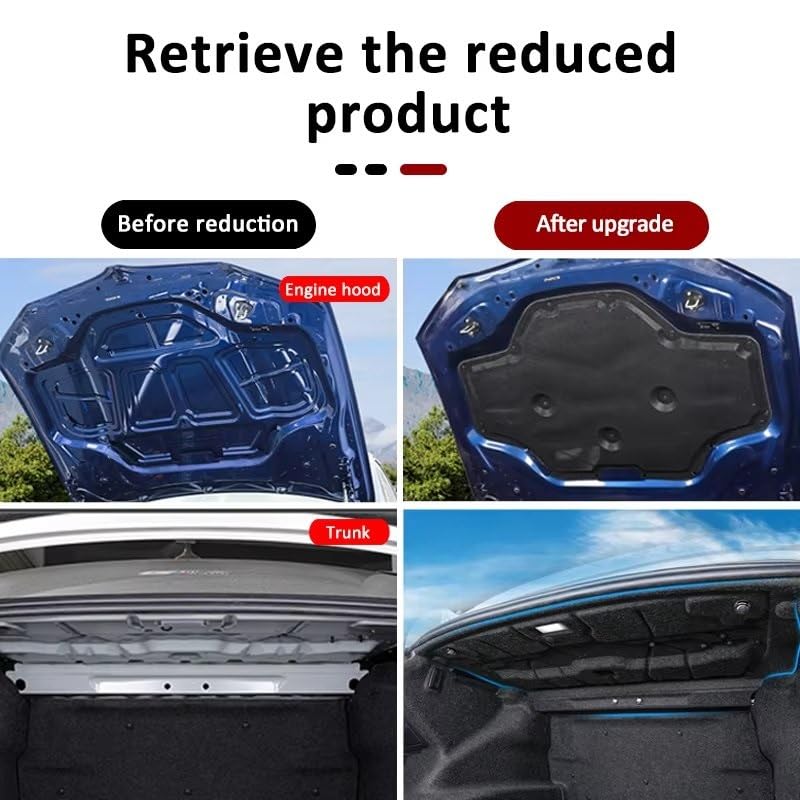Tapis de sol isolant pour Nissan Altima L32 2007-2012 capot avant - 6