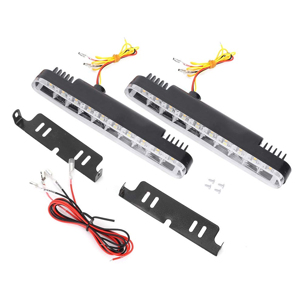 Światła do jazdy dziennej, światła do jazdy dziennej Led, akrylowe światło Led 5050 30led podwójne kolory światła do jazdy dziennej Drl Turn Lamp Fit for Car