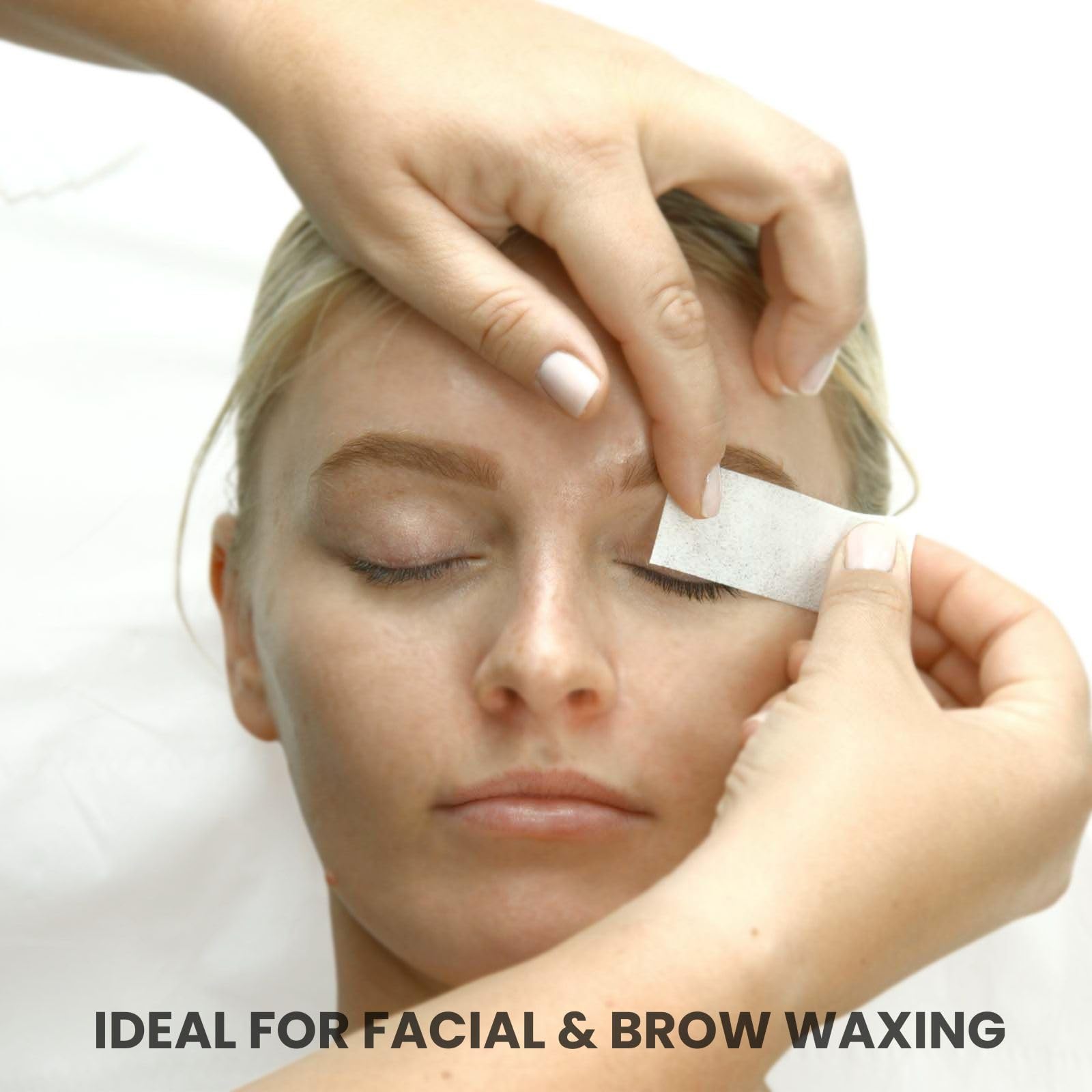 Hi Brow Soft Fabric Wax Strips - 100 Cotton eyebrow waxing strips