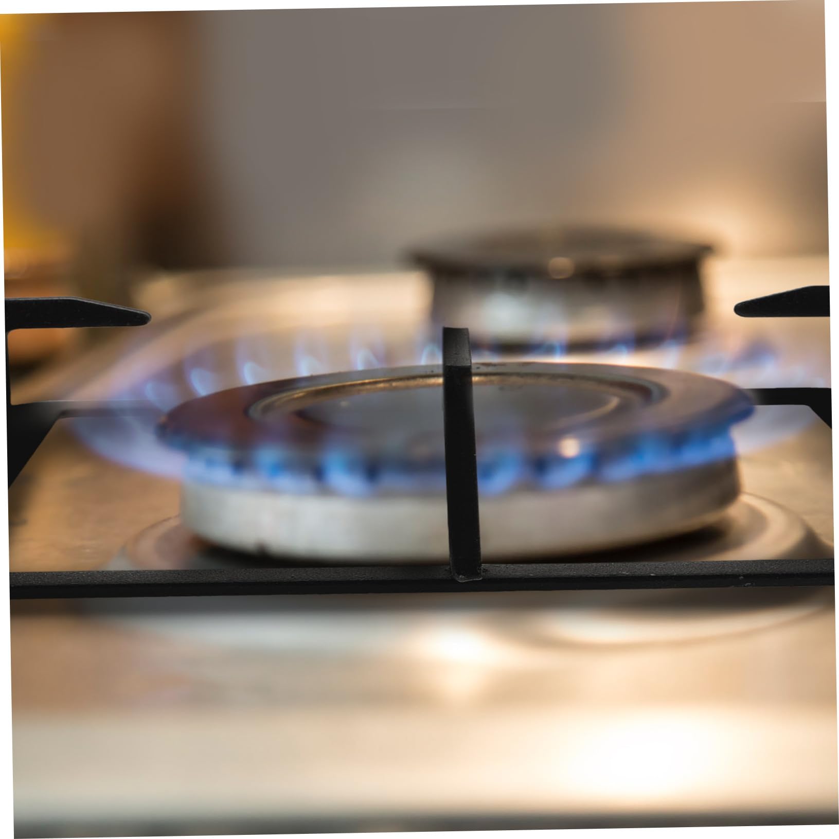 Gasherd Halterung aus Hitzebeständigem Material Rechteckiger Topfträger für Gaskochfelder Rutschfester Herdstützrahmen Energiesparendes Küchengerät Einfache Installation Stabiler
