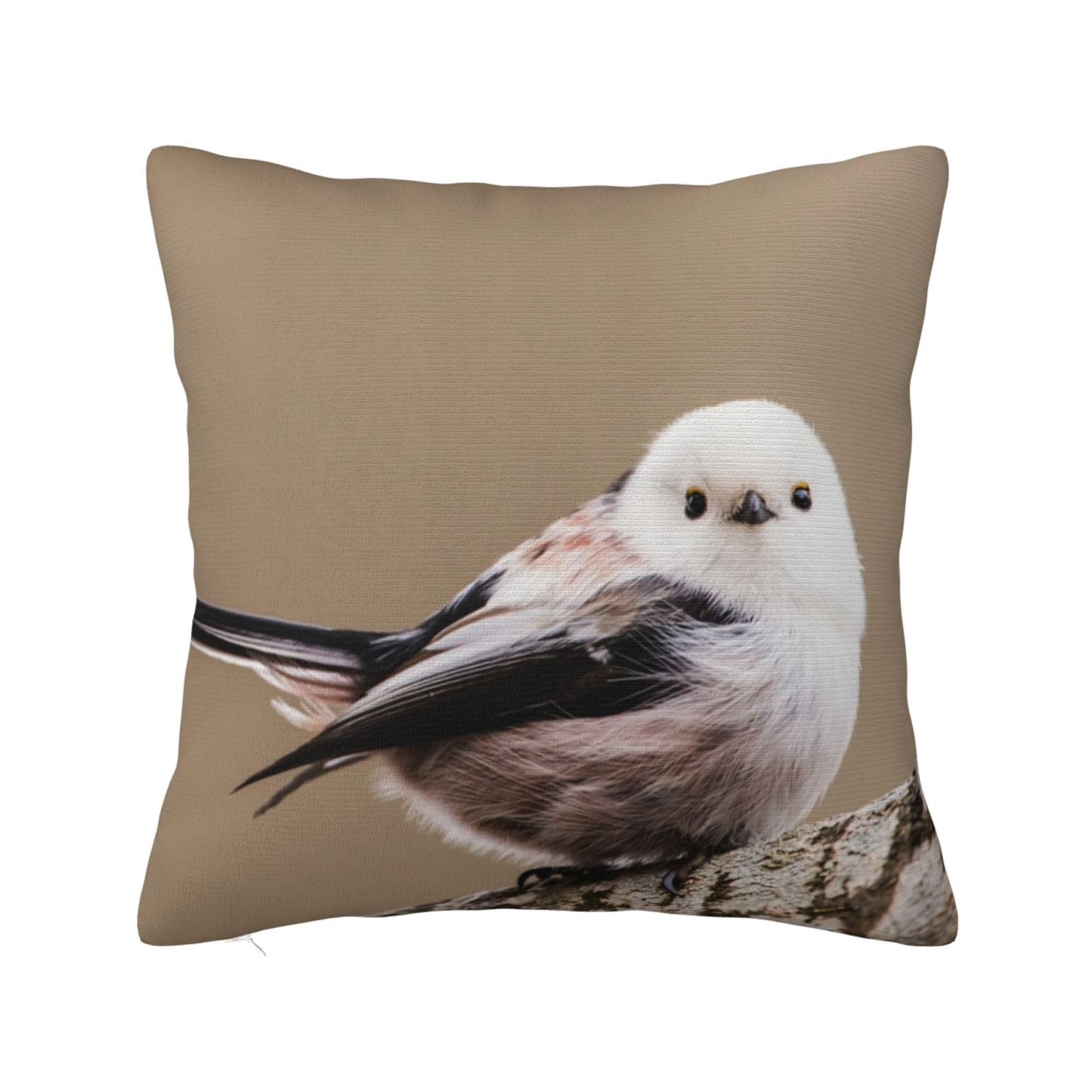 Amazon｜MUZIZY クッションカバー かわいい シマエナガ 鳥 可愛い