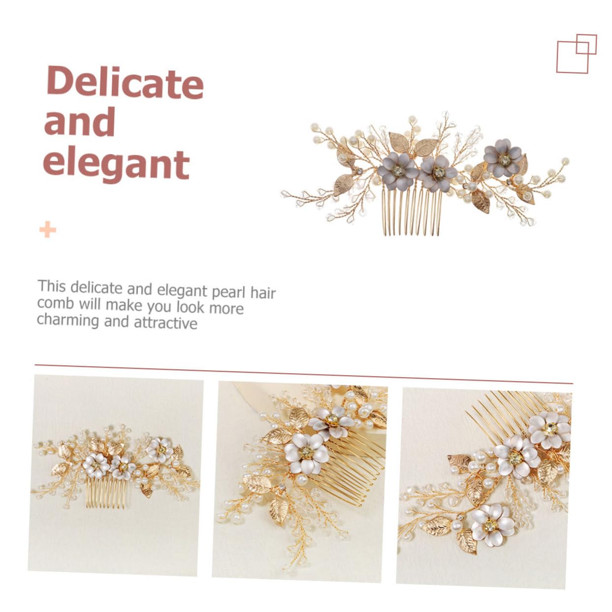 FOMIYES 3stücke Braut Haarschmuck Mit Perlen Eleganter Kamm Für Hochzeiten Partys Und Tägliche Styles Leicht Und Vielseitig Für Bräute Und Brautjungfern Vintage Haaraccessoire