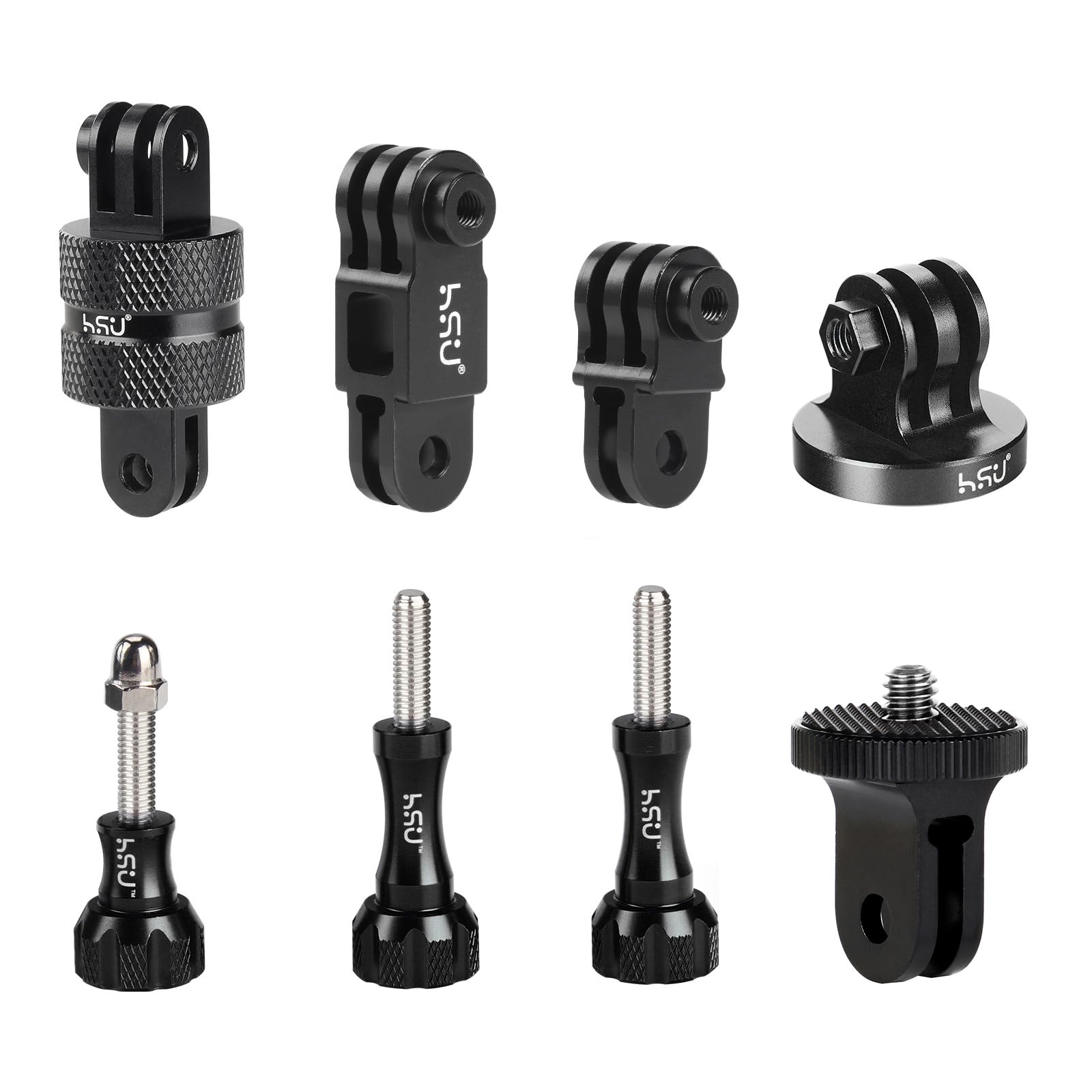 Braccio Estensibile Curvo 3-in-1 Per GoPro E Action Cam - Regolabile Da 75 A 195 Mm, Supporto Girevole, Leggero E Portatile - 3