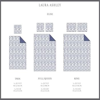 LAURA ASHLEY　デュベカバー　シングルサイズ Amazon.com: Laura Ashley - Twin Duvet Cover Set, Reversible