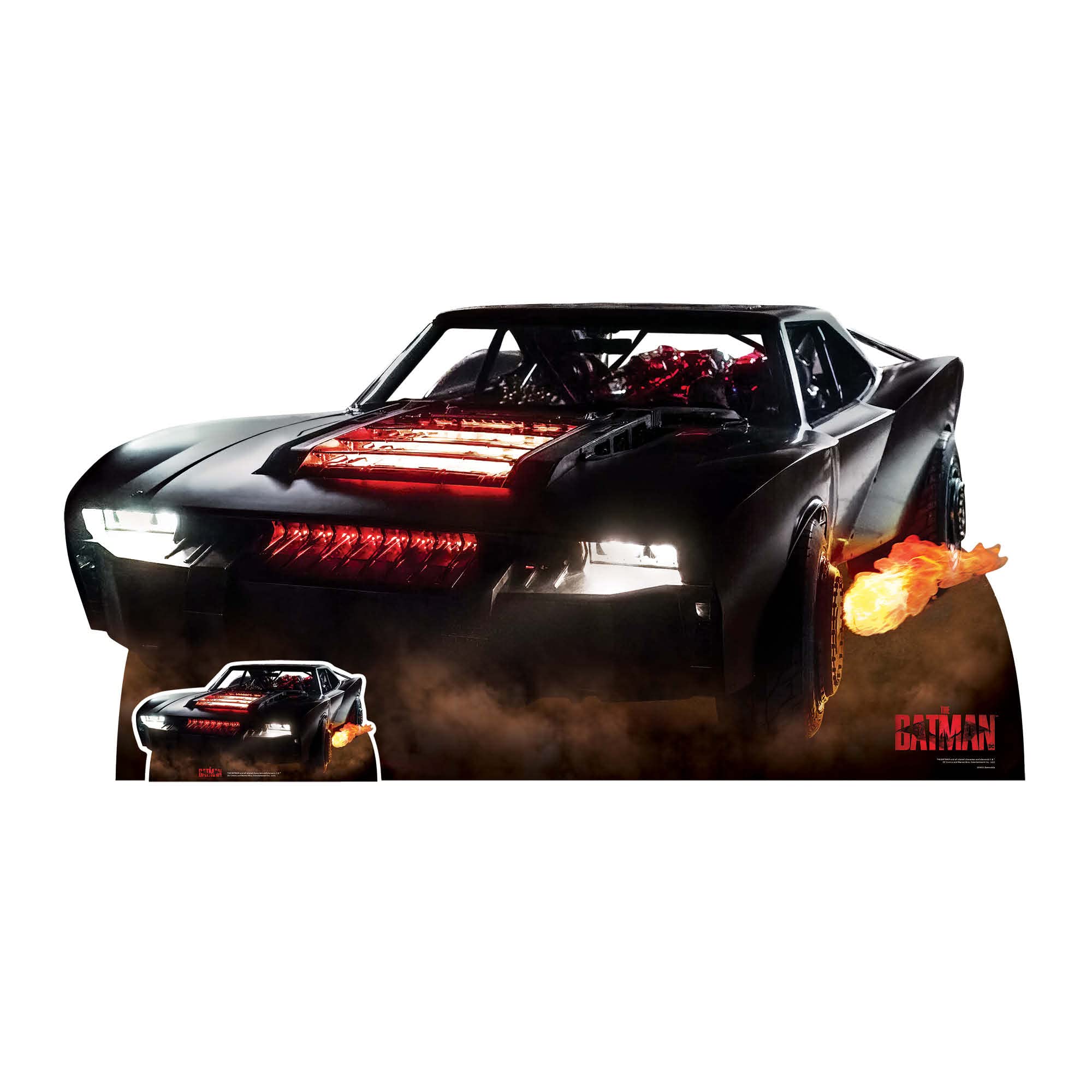 Figurine en carton Batmobile 2022 pour décorer un anniversaire ou une salle de jeux