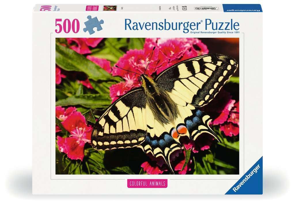 Ravensburger Butterfly 500 Piece Jigsaw Puzzle for Adults and Kids Age 10 Years +, 500 pieces, 14.17 inches x 19.29 inches