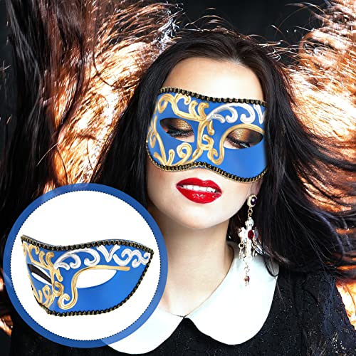 ABOOFAN Máscaras De Máscaras Veneza Chama Meia Face Máscaras Venezianas Festival Máscaras Para Adult
