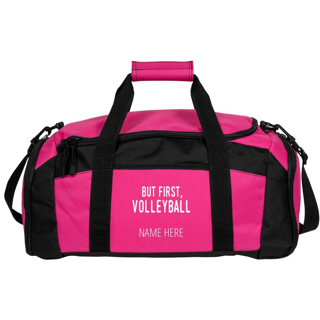 CustomizedGirl Personalized Duffel Bag - Polyester Duffel Bag, Gym Bag with Detachable & Adjustable Shoulder Strap, Volleyball Bag with Custom Name & Size Zipper Compartment, Duffle Bags for Men