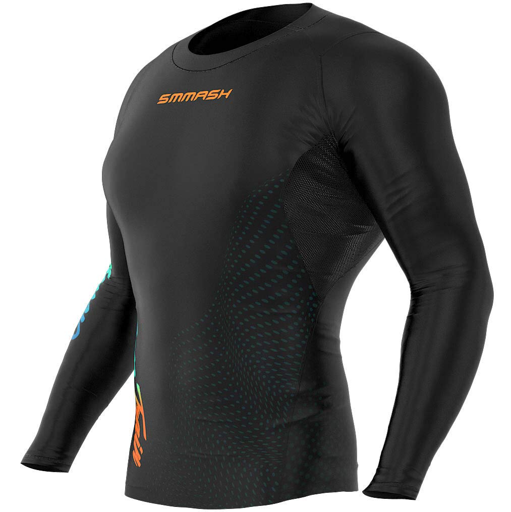 SMMASH T-Shirt De Compression Maillot De Compression pour Hommes Chemise De Sport À Manches Longues pour Hommes