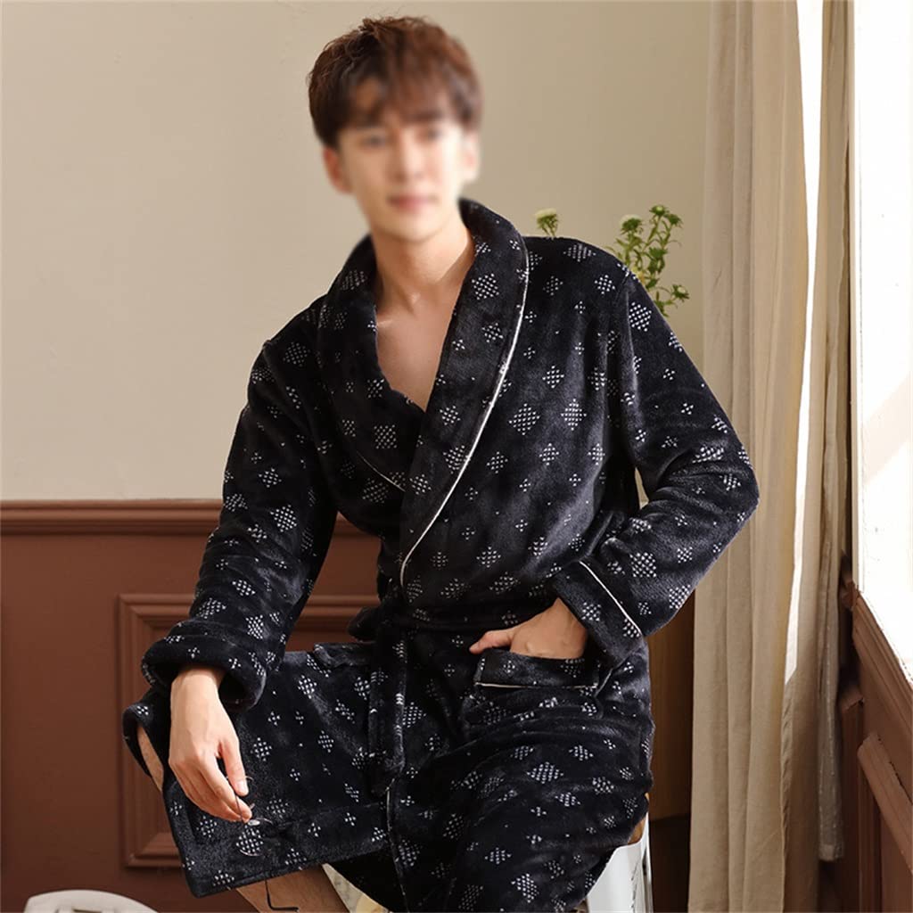 Peignoir chaud en flanelle robe de chambre kimono pour un hiver plein de douceur