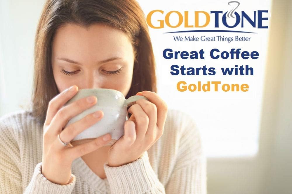 GoldTone Wielokrotnego użytku 4 filiżanki nr 2 stożkowy filtr do kawy nr 2 stożkowy stały filtr do kawy – pasuje do większości kuchenek, Krups i innych ekspresów do kawy nr 2