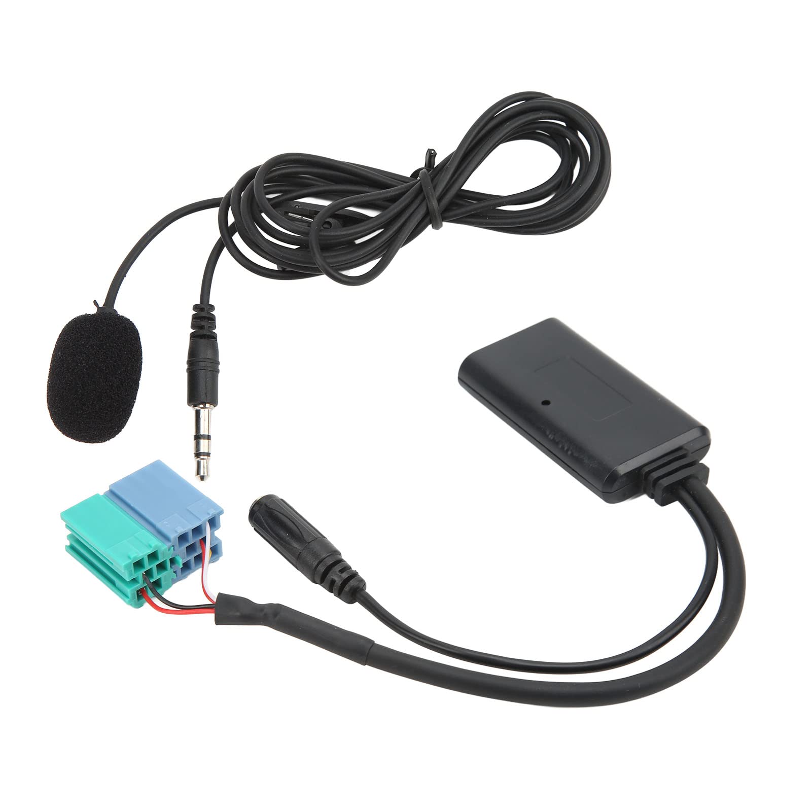 Akozon Cavo Adattatore Audio Bluetooth, Cavo Adattatore Ingresso AUX Audio per Auto Bluetooth 5.0 con Microfono per