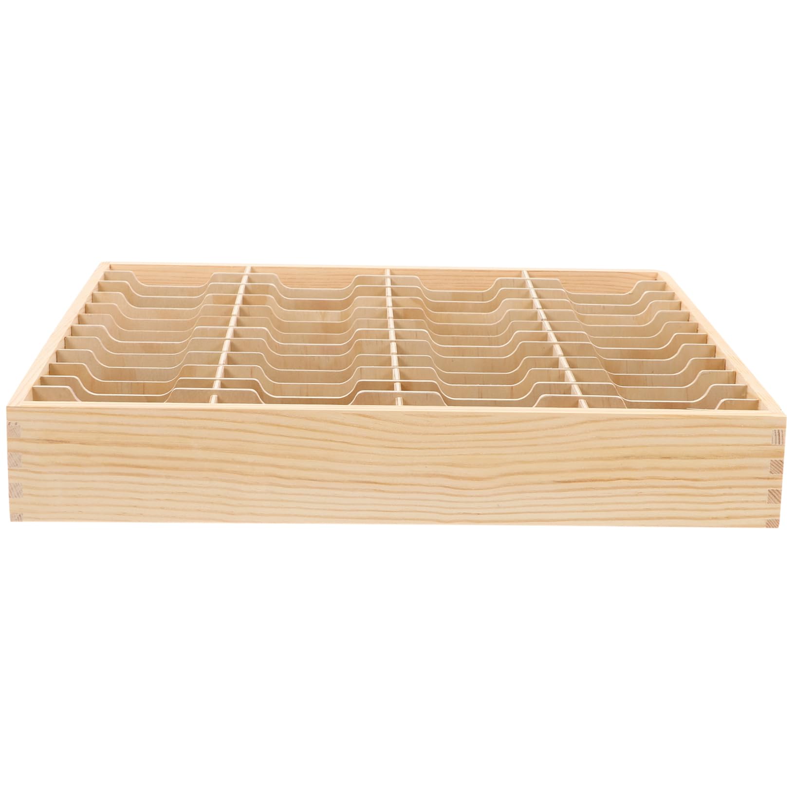 Caja de Almacenamiento Múltiples Compartimentos de Madera para Teléfono Organizador de Escritorio Multifuncional para Aula y Oficina, para Llaves y Papelería
