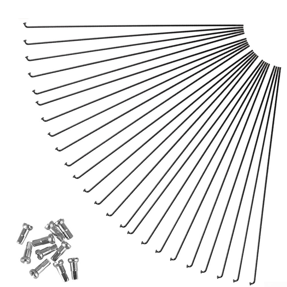 24 Pack Bicycle Steel Spokes For 26/27.5/29 Inch Mountain Bike Wheel Replacement Parts(261MM)