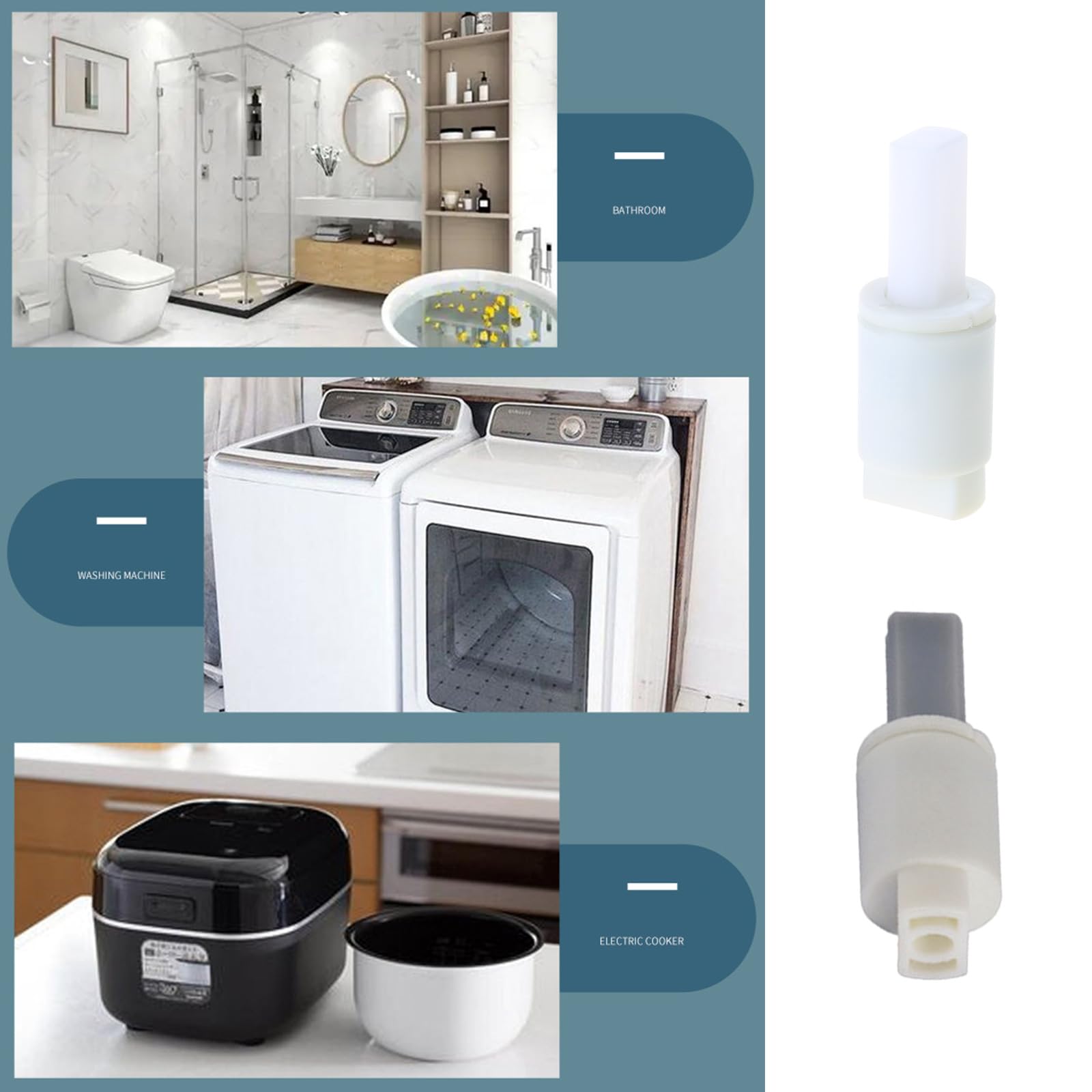 Cushioning Toilet Seat Dampers With Slowly Close Feature Easy Installation Slowly-Close Toilet Seat Buffer Pad