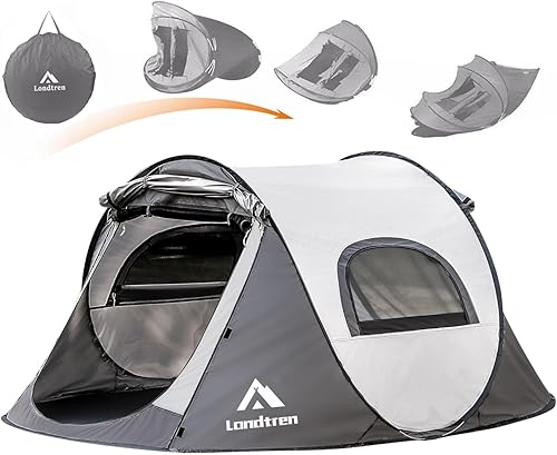 Pop Up Tents for Camping 1 Person 2 Person Waterproof Military Popup Tent Camping Easy Up Camping Tents Instant Tent