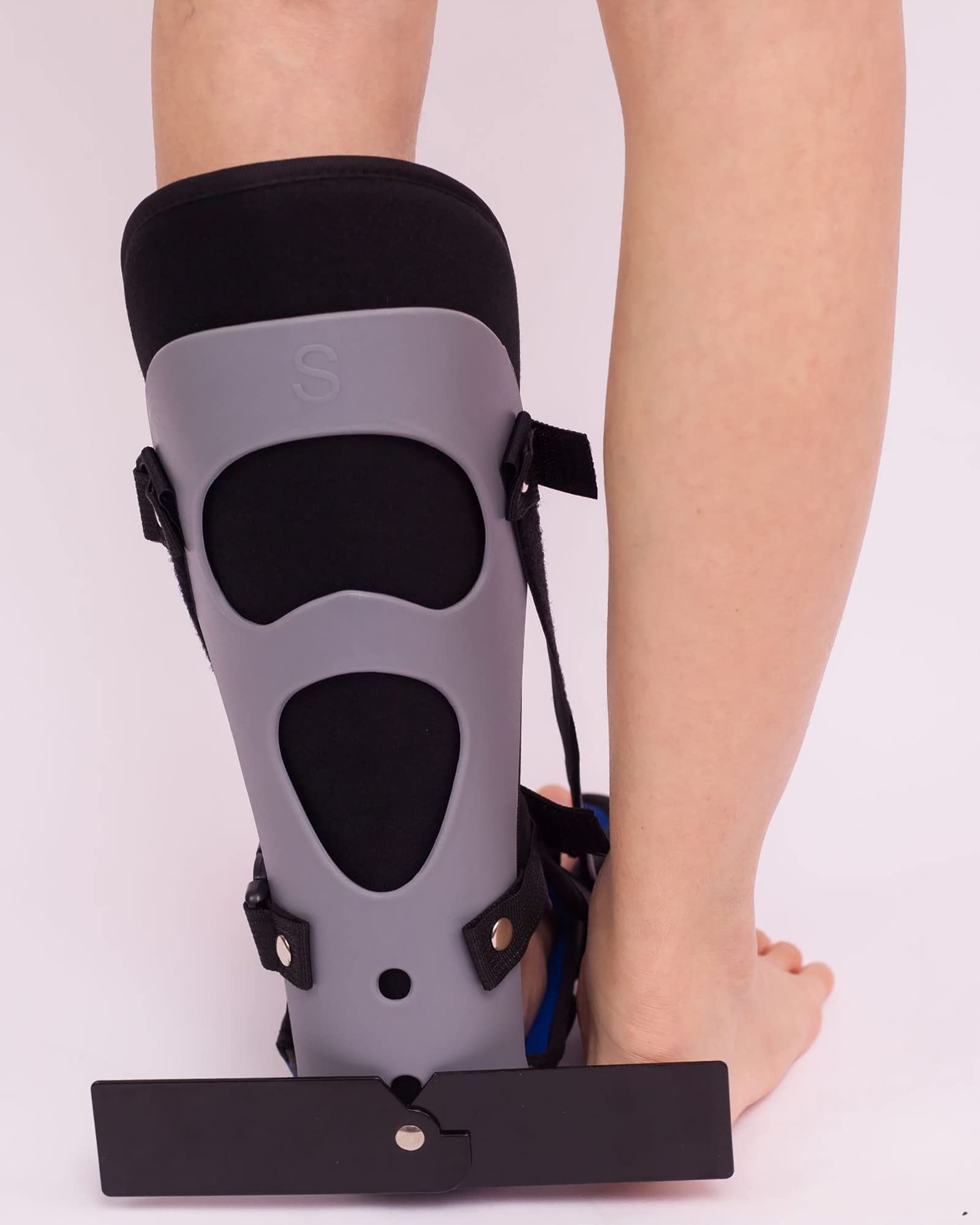 Estabilizador de ortesis para fascitis plantar, soporte nocturno para estiramiento, férula para dormir, para aliviar el dolor, M (L)