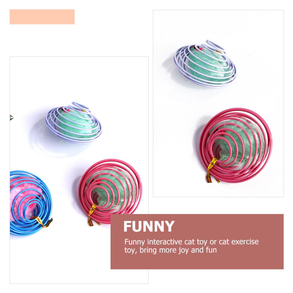 POPETPOP 15pièces Jouets Interactifs pour Chats De Souris Colorées Stimule Exercice Et Réduit Ennui des Félins Accessoire pour Chats Intérieur Fabriqué Matériau Résistant Et Durable