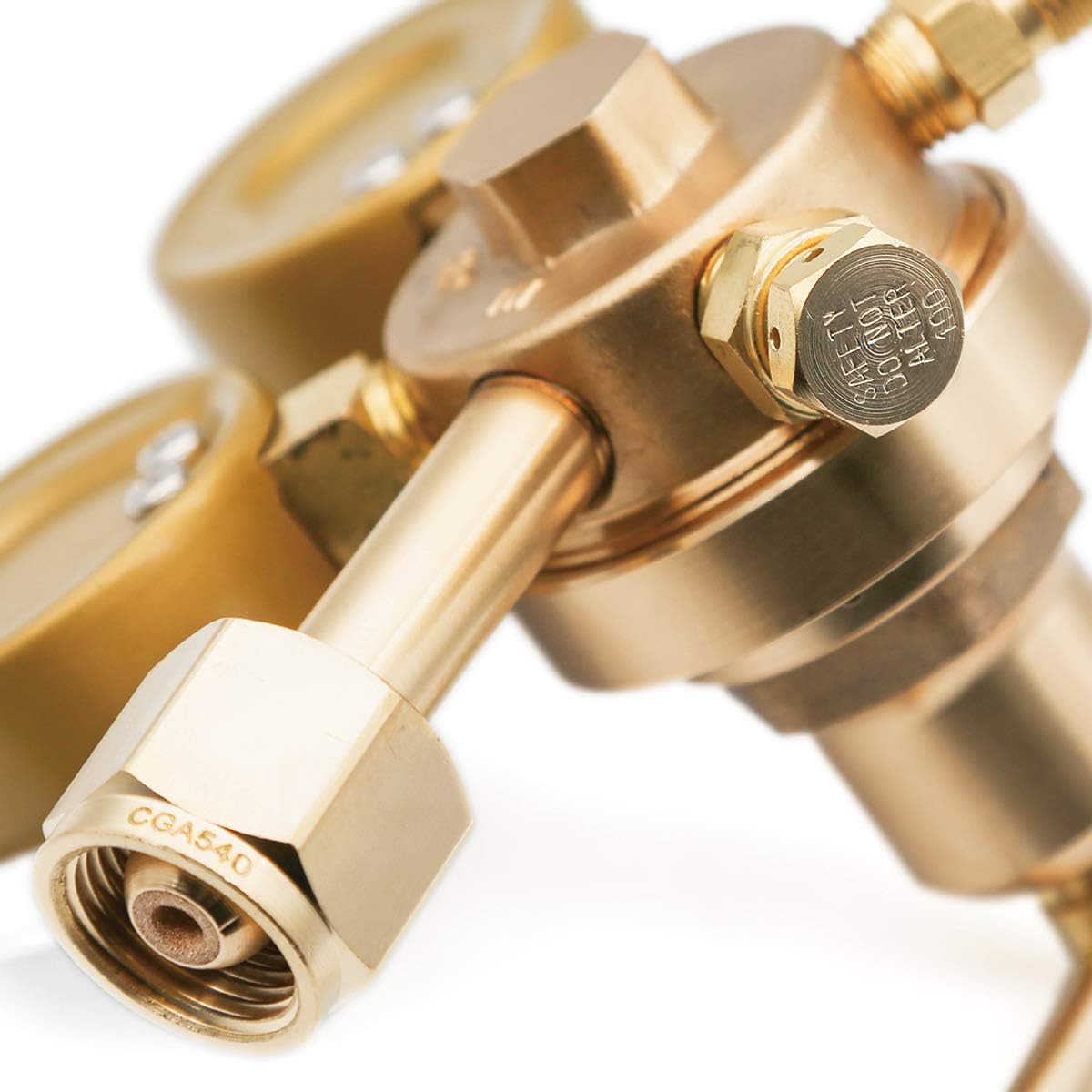 CDL Medium Duty Oxygen Regulator CGA540,Victor Compatible,Easy to Read Dual Scale,Forged Brass Body Bonnet,OEM Compatible Welding Gas Regulator,Large Tank Gauge,Outlet 0-200PSI,Inlet 0-4000PSI,LX65