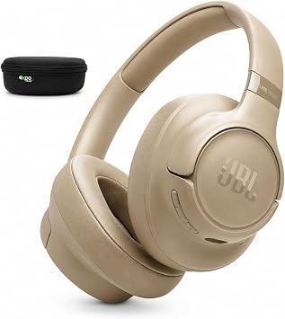 JBL Tune 730BT - Wireless Over-Ear Bluetooth 6.0 Headphones with Powerful Pure Bass Sound, 2 beamforming mics for Perfect with Expo Gear Over-Ear Weather-Resistant Protective Hard-Shell