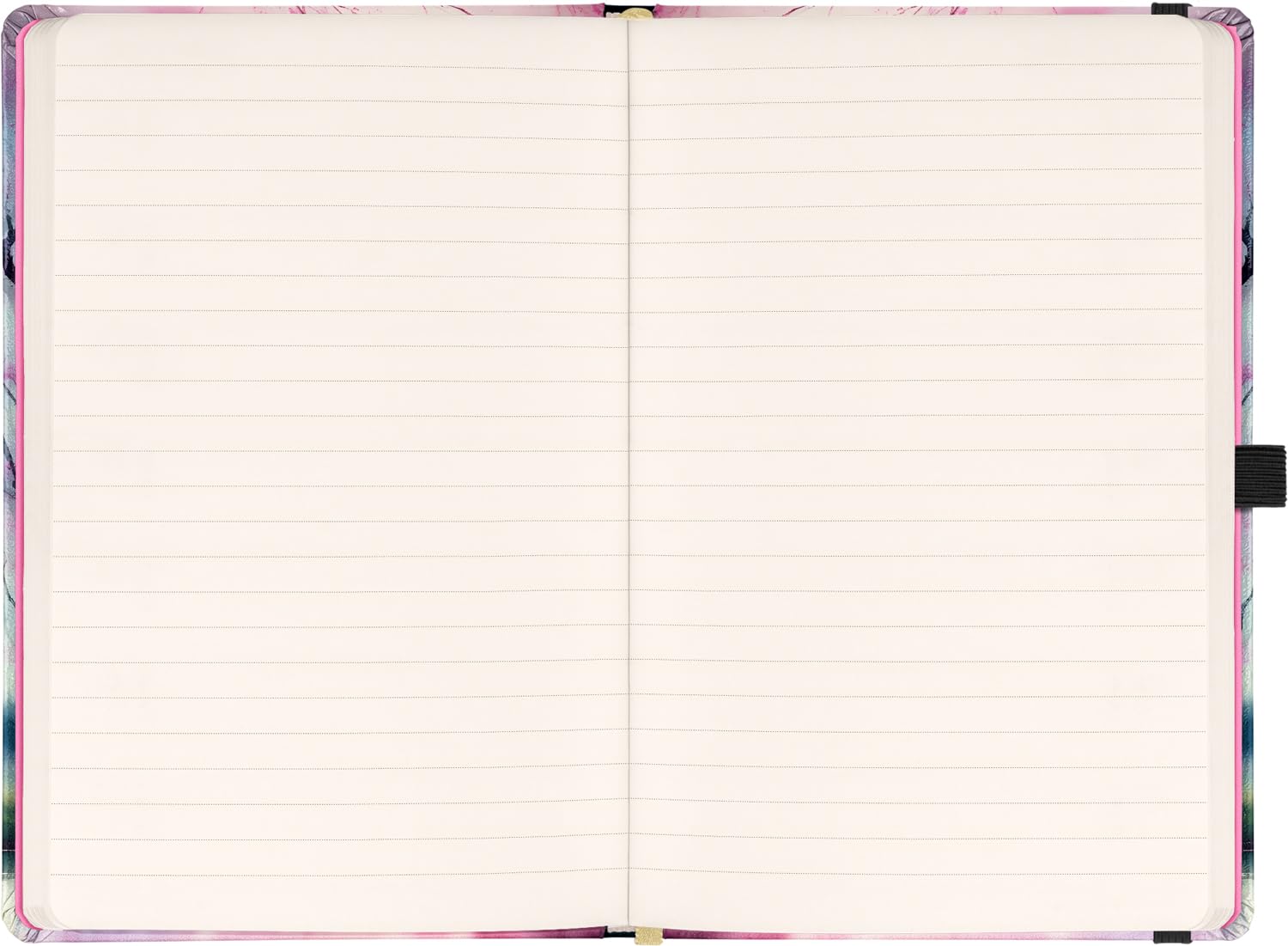 NOTIQUE Notebook Lined with Elastic Band, 13 x 21 cm, Approx. A5, Designer Hardcover Notebook, Notepad, Journal, Diary for Adults, Women (Sakura) - Image 4