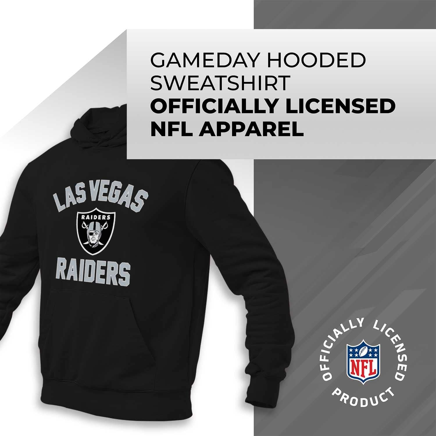 Team Fan Apparel NFL Gameday Adult Hooded Sweatshirt, Pro Football Fleece Hoodie Pullover Sweatshirt : Sports & Outdoors