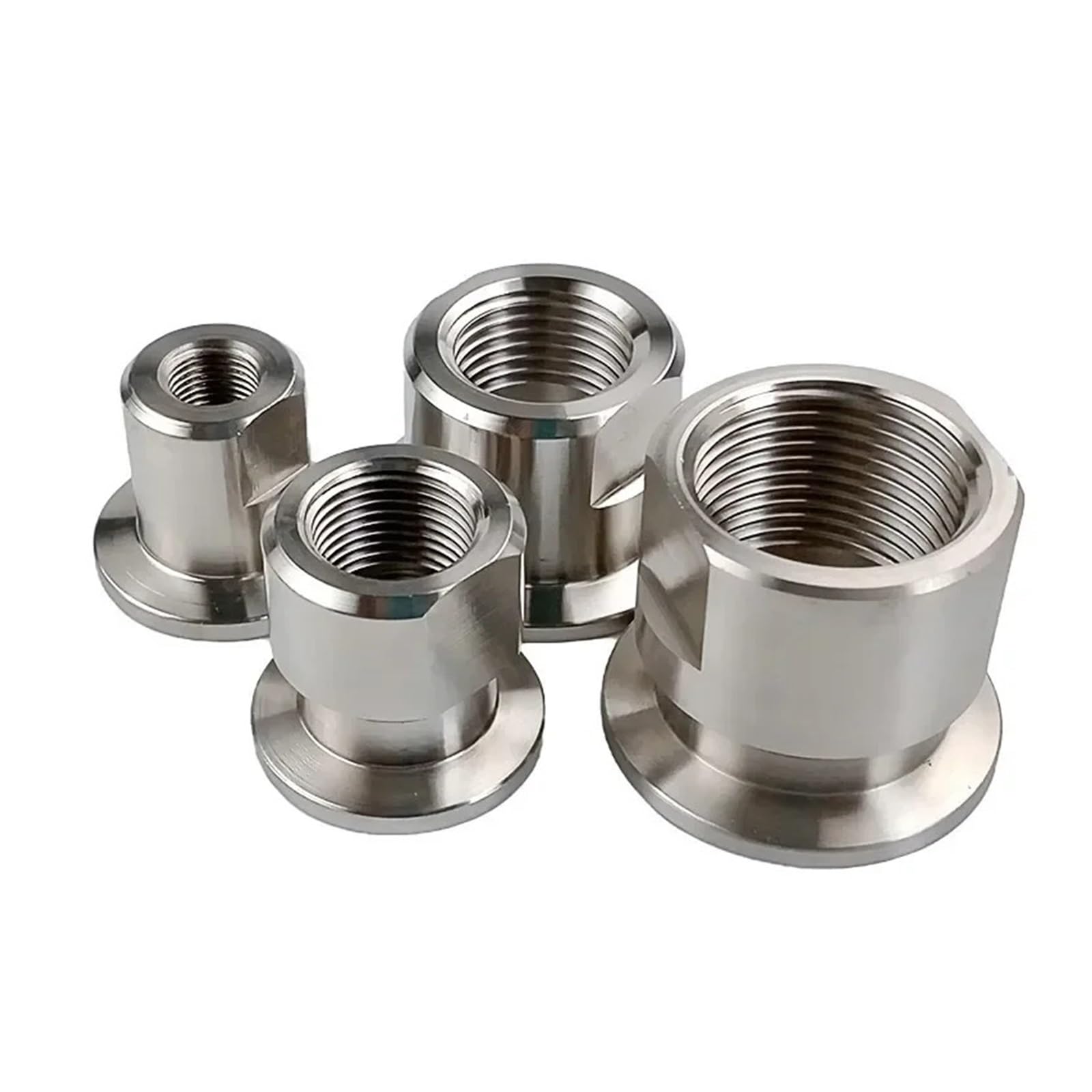 AARTERZZA 1pc KF16 to M14*1.5 Metric Female Thread 304 Stainless Steel KF Vacuum Pipe Fitting