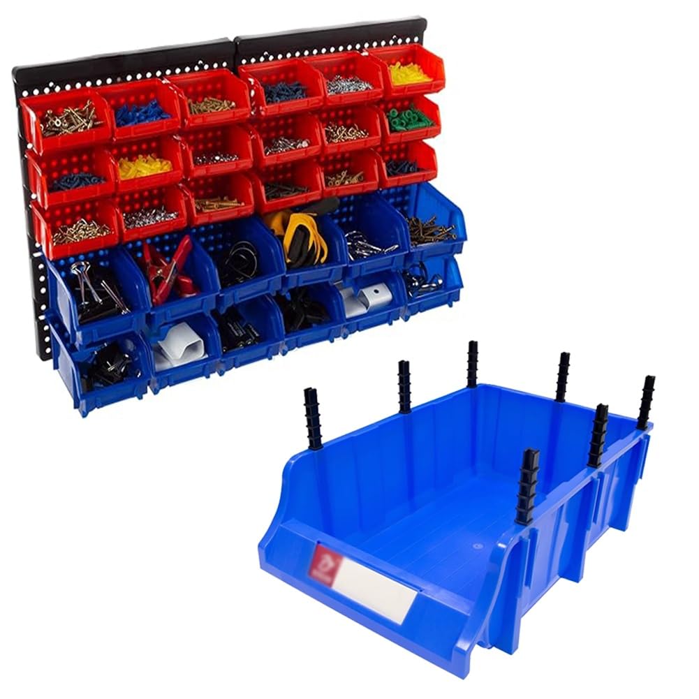 Support De Pièces, Sur Pied Bacs De Rangement, Outil De Performances Demi-vrac Support De Stockage De Bacs, pour Une Organisation Facile Des Outils Dans Le Garage, Les Pièces, Matériel ( Couleur : Ros