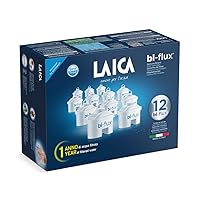 LAICA bi-flux® Filtro per Acqua – Preserva i Sali Minerali Utili all'Organismo e Riduce Cloro e Calcare