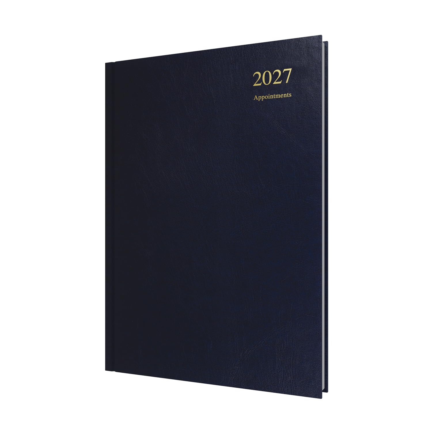 2027 Calendar Year Planner - 12 Month A4 Day-to-Page Diary - Hard Cover in Dark Blue - Collins Debden Essential Range (ESSA41A.65-27)