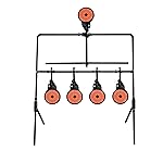 KNINE OUTDOORS Resetting Shooting Target Airsoft Rimfire Pellet BB Gun Target, Rated for .22 .177 Caliber (Airgun)