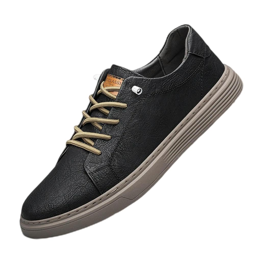 ZBDZSW - Zapatos casuales de cuero para hombre, con cordones, Oxford, para correr, correr, oficina, zapatos de vestir para hombre