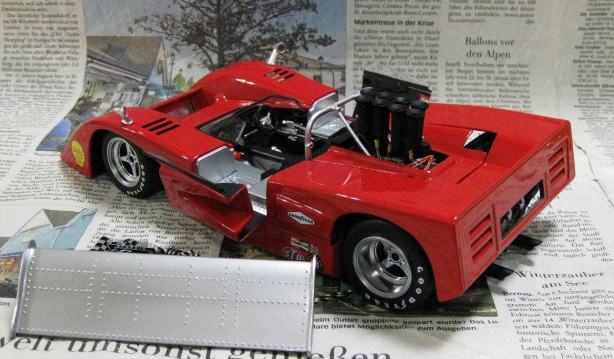 Amazon.co.jp: 絶版 GMP 1/18 1970 McLaren M8B Low Wing #11 レッド 