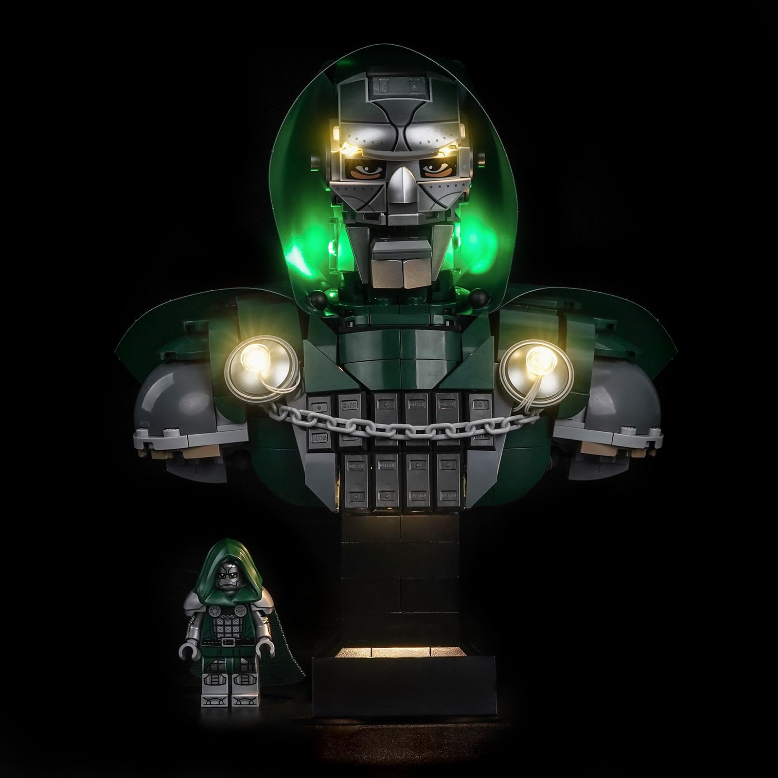 LocoLee LED Light Set Compatible with LEGO 76345 Doctor Doom Bust