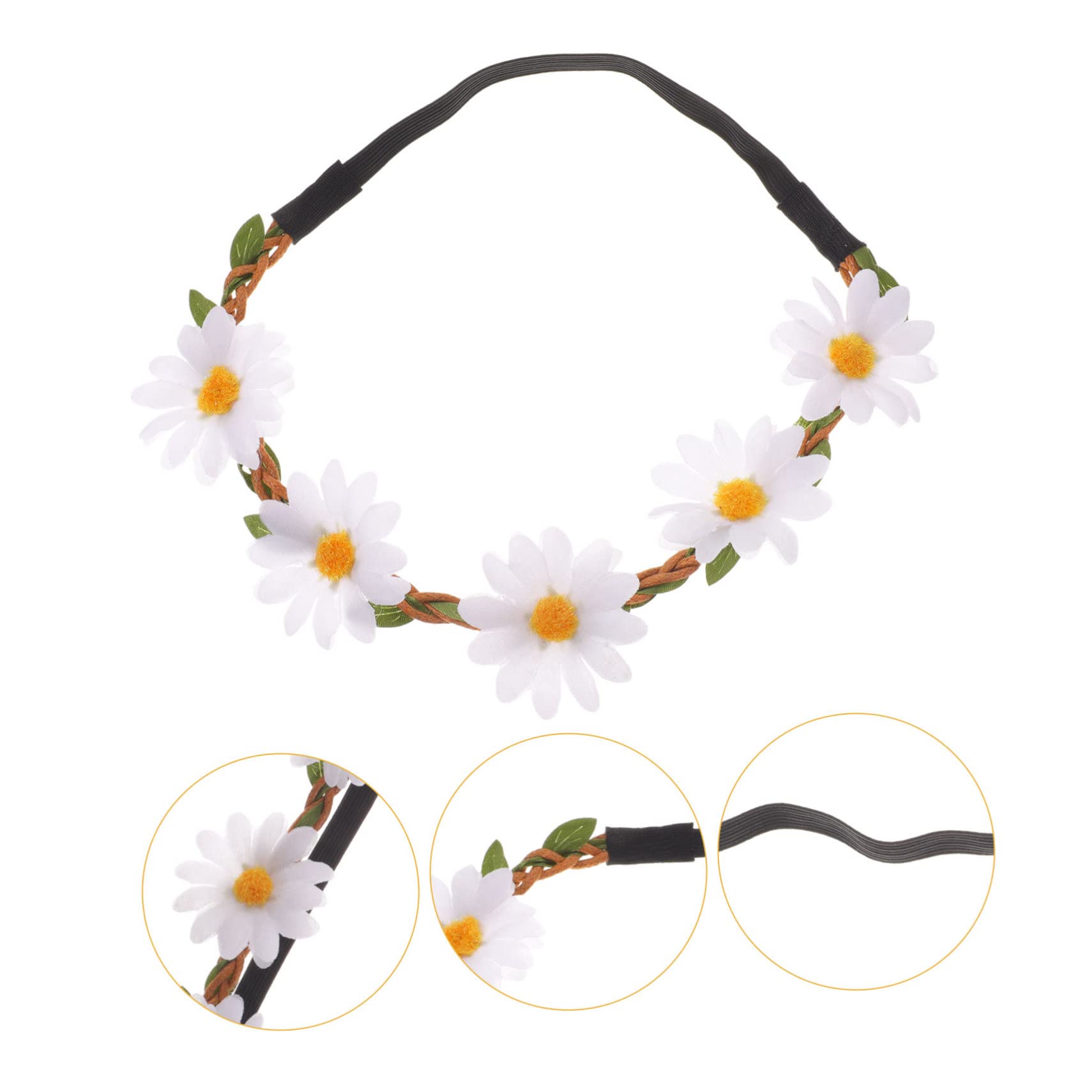 minkissy 30piezas Diadema De Margaritas Artificiales Para Mujeres Adorno Floral Para Bodas Fiestas y Eventos Especiales Accesorio De Peinado