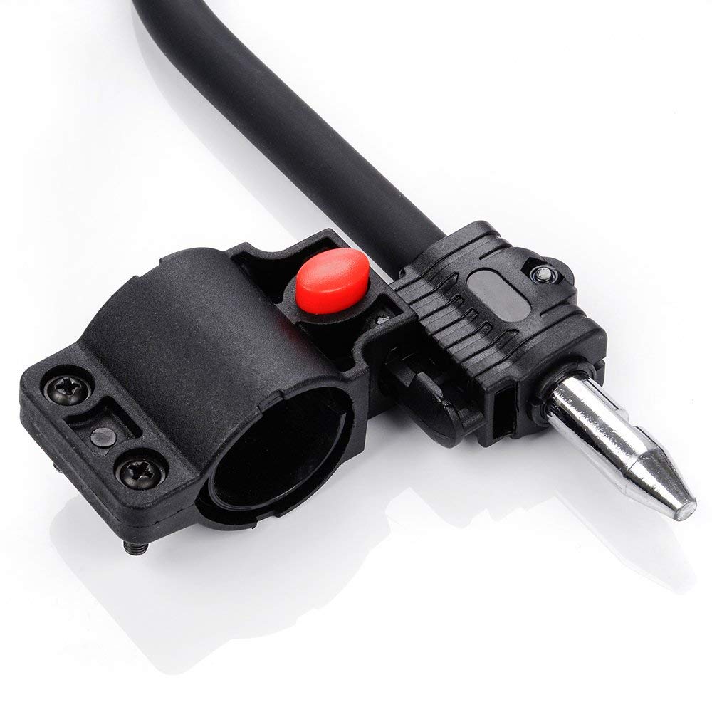 Antivol U Avec Câble Et Code 4 Chiffres – Serrure à Clé Et Support De Cadre, Tige En Acier Trempé De 13 Mm, Pour Vélo, Scooter, Moto