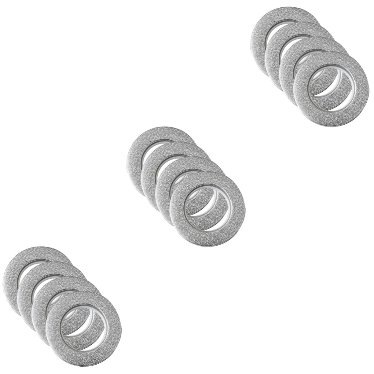 PRETYZOOM 3sets Curtain Ring Plastic Drapery Grommets Easy Install for DIY Window Treatments 4pcs*3