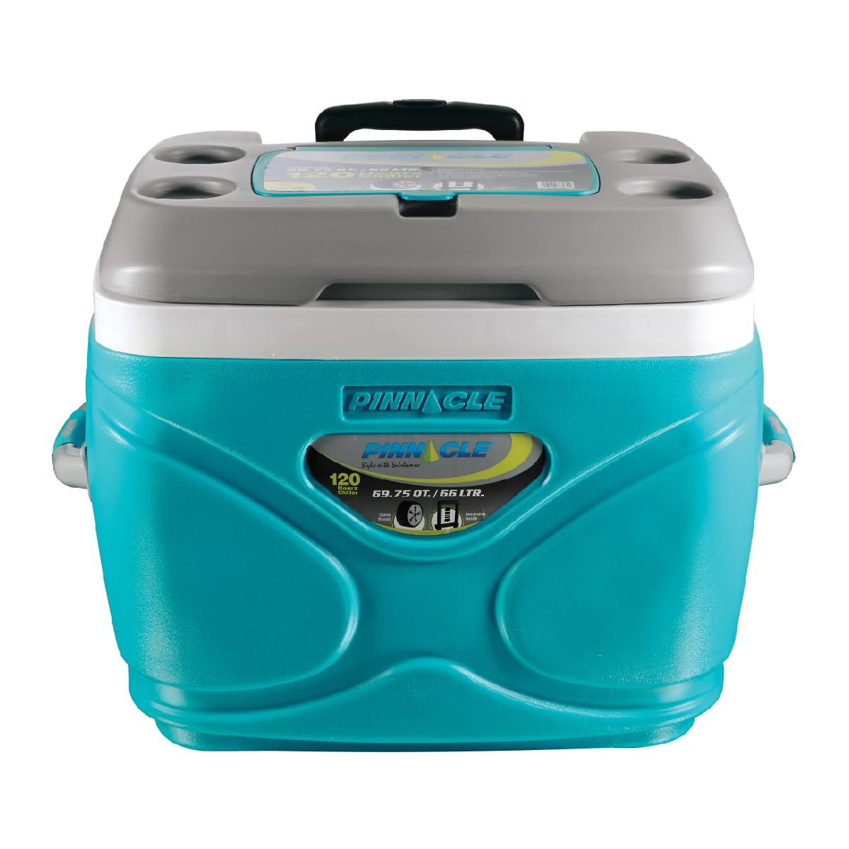 Pinnacles 66 ltrs Prudence Hard Cooler: Holds Ice up to 100 Hours | Fits 36 Cans | Leak-Proof, BPA-Free |Sturdy Wheels |Tap for Easy Draining | Chiller Ice Box for Travel & Parties. (B08JJ6WRBS) Amazon Price History, Amazon Price Tracker