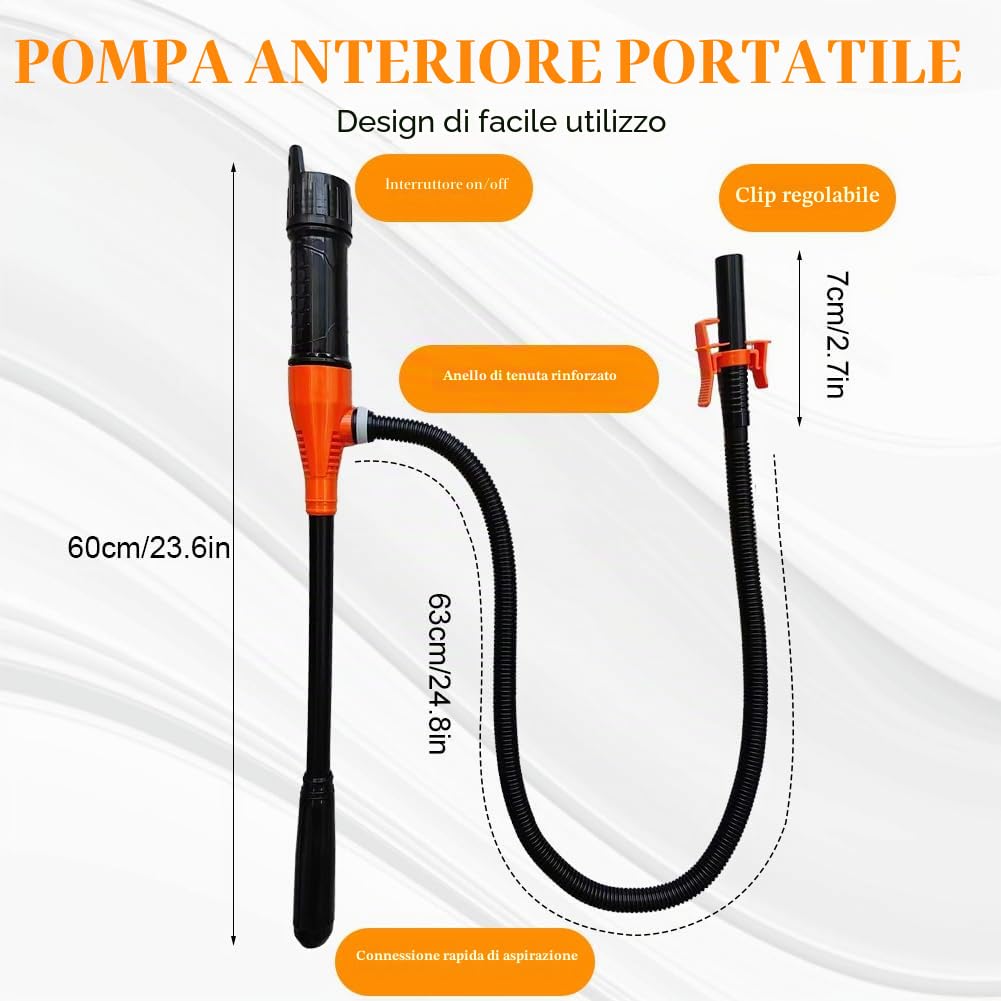 Pompa a benzina per tanica, pompa a trasferimento elettrico, pompa a trasferimento liquido a batteria, pompa ad olio elettrica portatile, pompa diesel a sifone pompa a barile, pompa automatica a gas