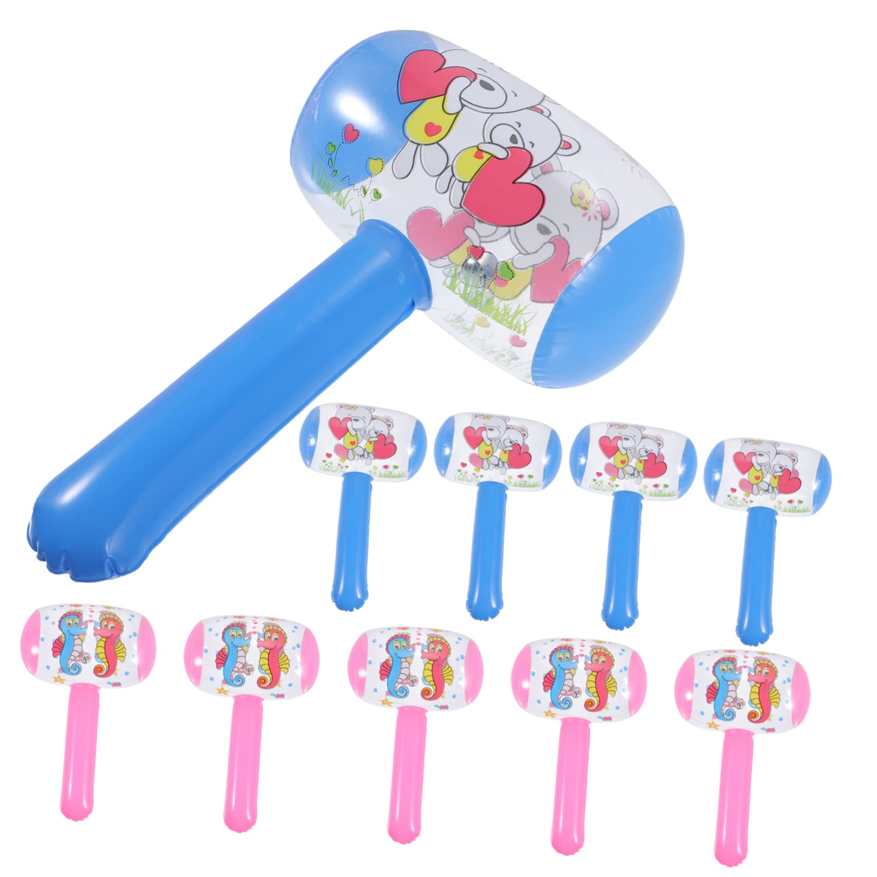 12pcs Pneumatic Hammer Children Inflatable Toy Pool Party Hammer Inflatable Toys for Kids Hammer Toy Pool Toys Large Inflatable Hammer Inflatable Hammer Decoration Pool Accessory