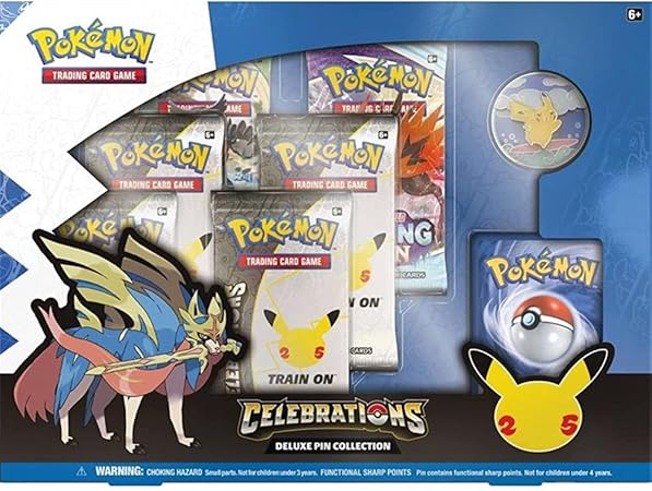 Pokemon Pocket Offers Free Content, Here's How to Get It 8 61w H+ROaTL. AC SY450 Pokemon TCG: 25th Anniversary Deluxe Pin Collection