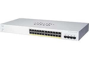 Cisco 24 Port PoE Switch: CBS220-24T-4G Smart Switch for Enhanced Connectivity