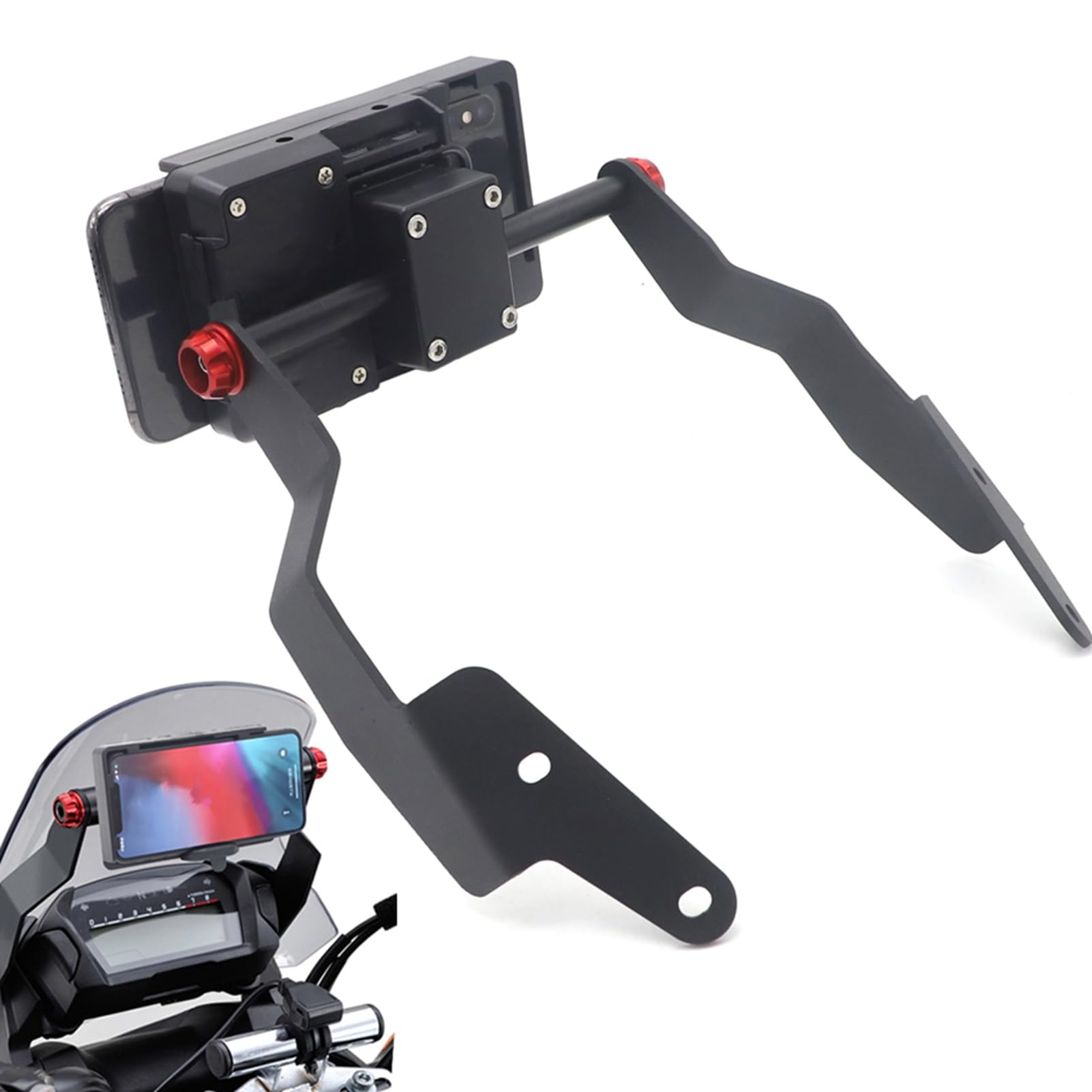 Yctze Soporte de navegación, Soporte de navegación para Motocicleta, Soporte para GPS, Barra Frontal, Soporte para teléfono, Accesorio para NC750X NC700X