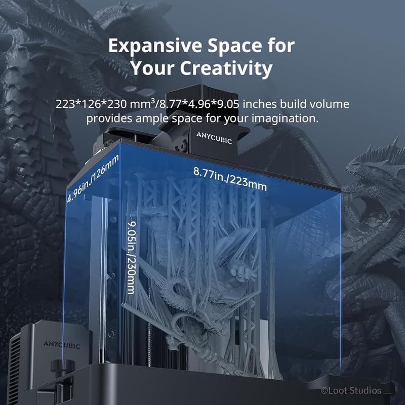 Image of 3IDEA 14K Resin 3D Printer Photon Mono M7 Pro with COB LighTurbo 3.0, 170mm /h Ultra High Speed& 10.1'' Mono LCD, Heating Temperature Control, Printing Size of 8.78''x4.95''x9.05''