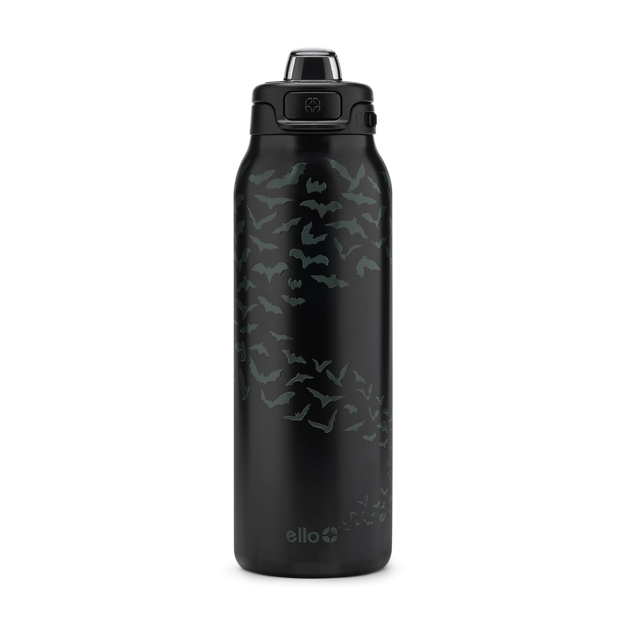 Ello Pop &amp; Fill Insulated Stainless Steel Water Bottle with Quick Fill Lid, Leakproof Locking, Sip or Chug Spout, BPA-Free, Double Wall Vacuum Insulated for Sports, Travel &amp; School- 22oz / 32oz / 40oz